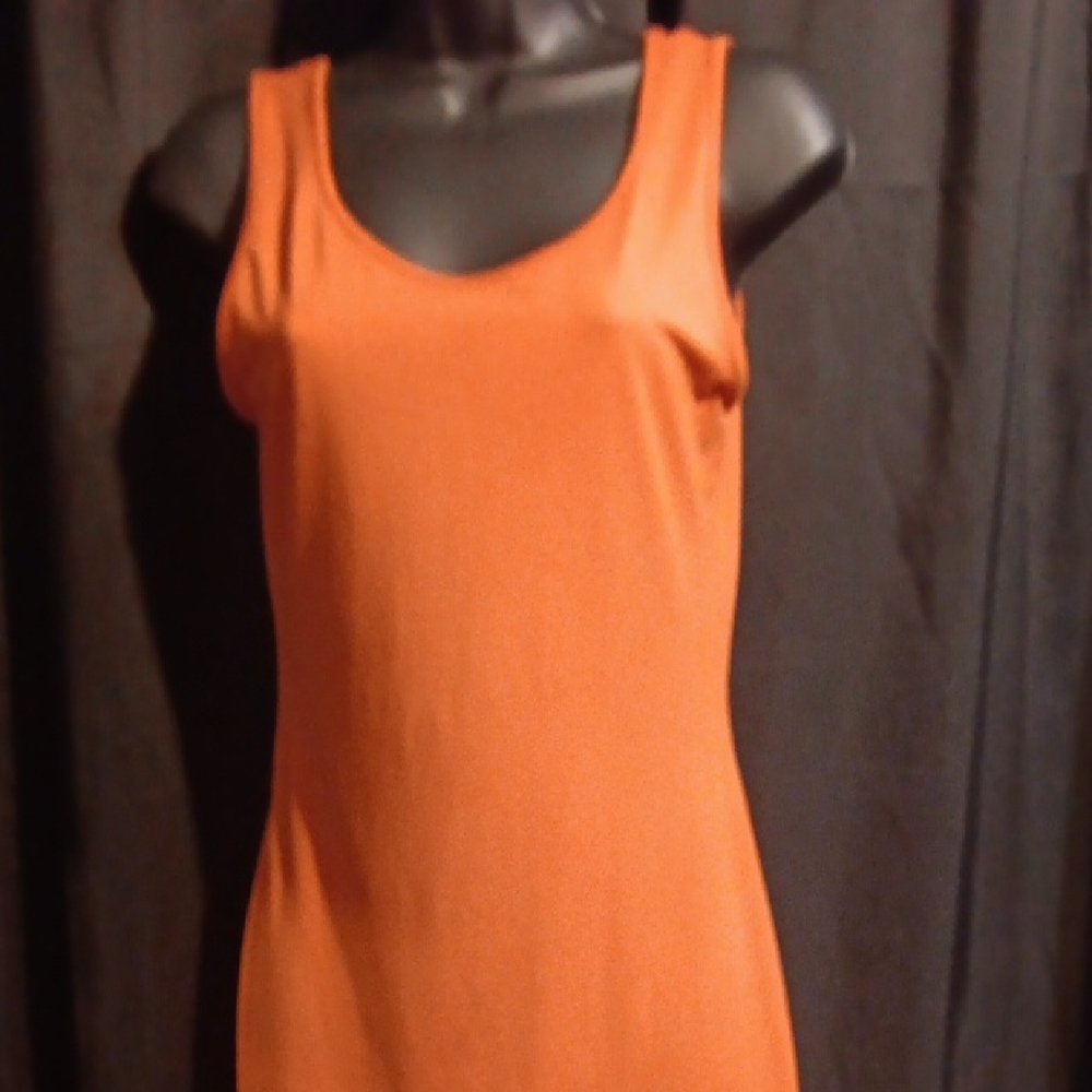 Orange Sleeveless Dress